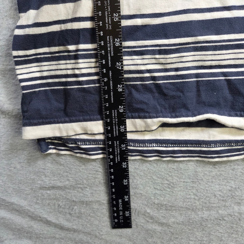 Ecko Unltd Polo Shirt Mens XXL Navy Blue Striped Short Sleeve Rhino Logo - Picture 5 of 7